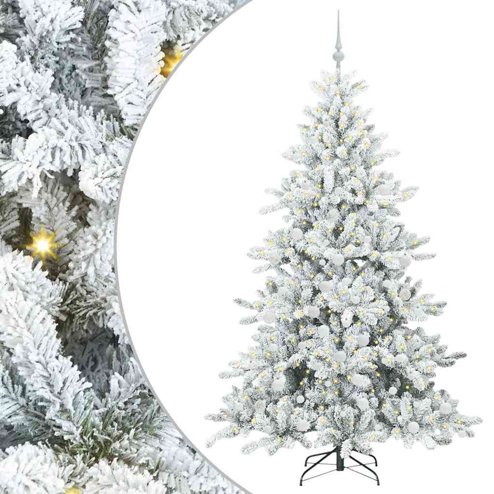 Sapin de noël artificiel à branches articulées blanc 180 cm pvc