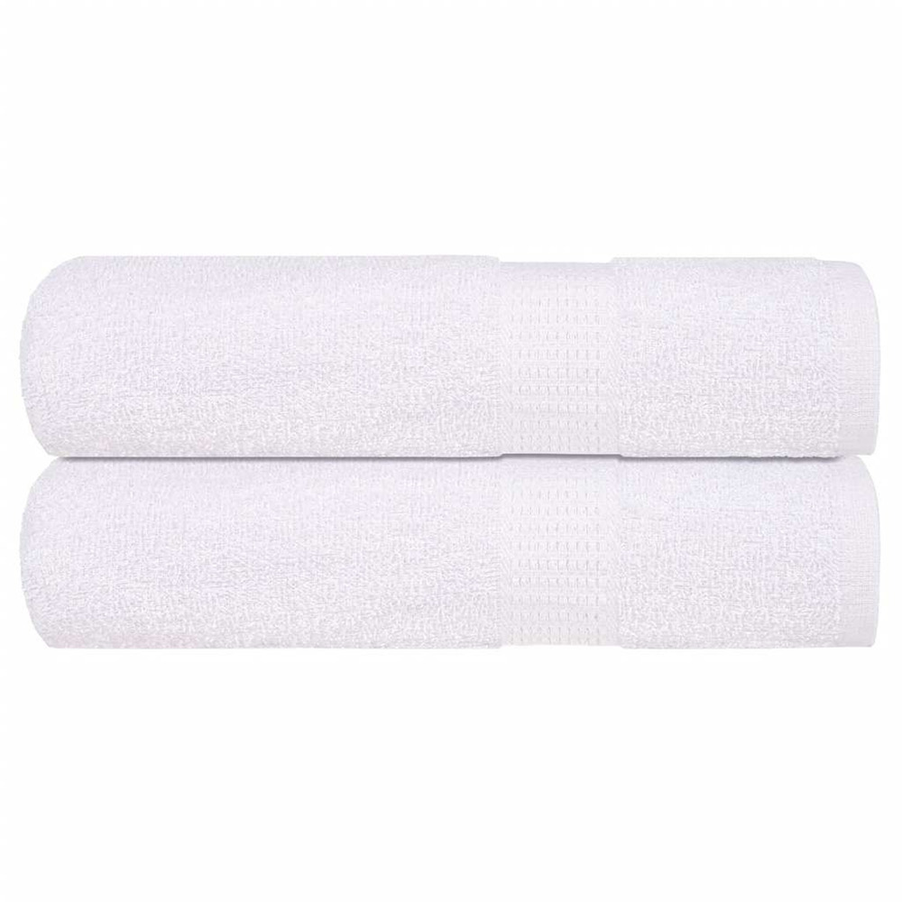 Serviettes de bain frogn 2 pcs blanc 100x150 cm 360 g/m²
