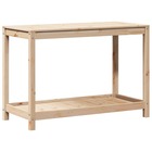 Table de rempotage avec étagère 108x50x75 cm bois massif de pin