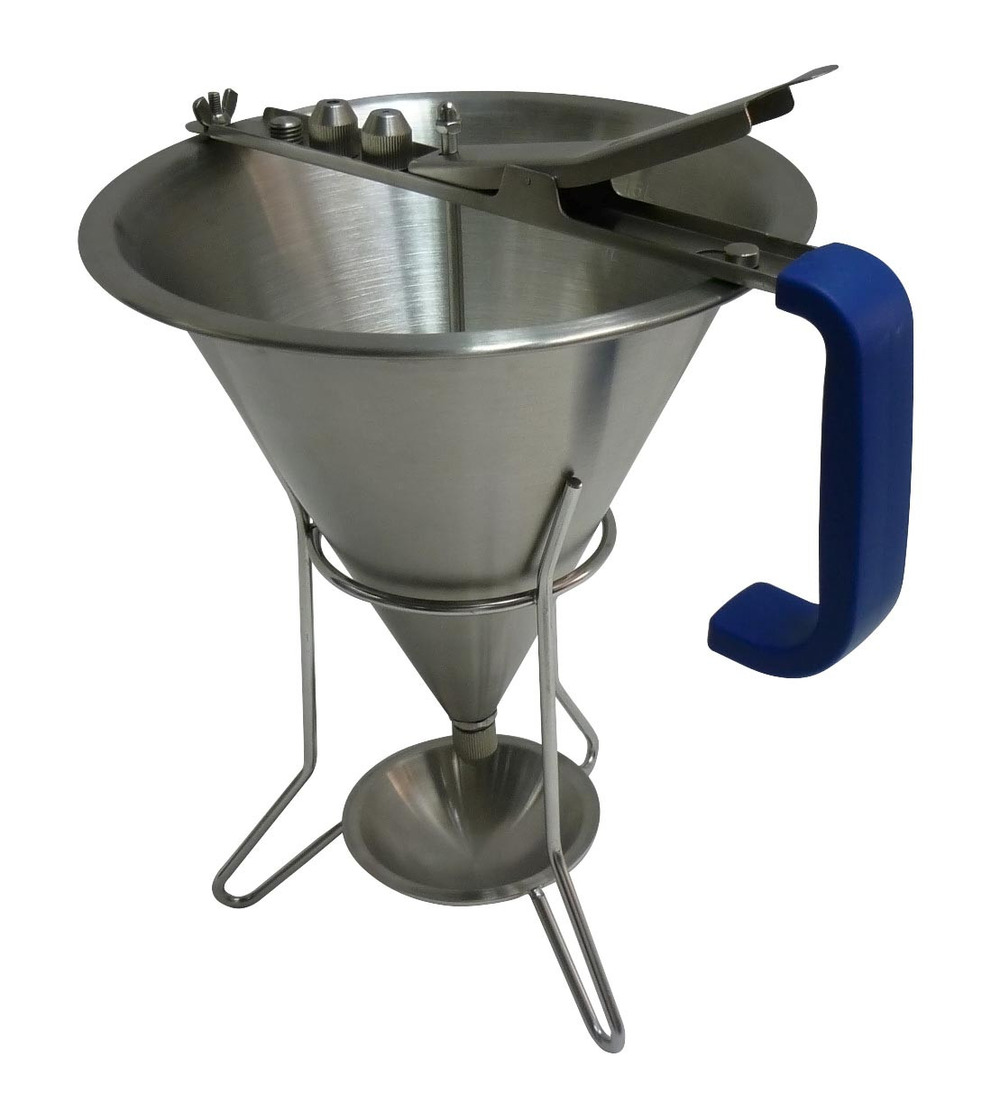 Entonnoir doseur inox avec 3 douilles d.2 4 6 mm-l2g