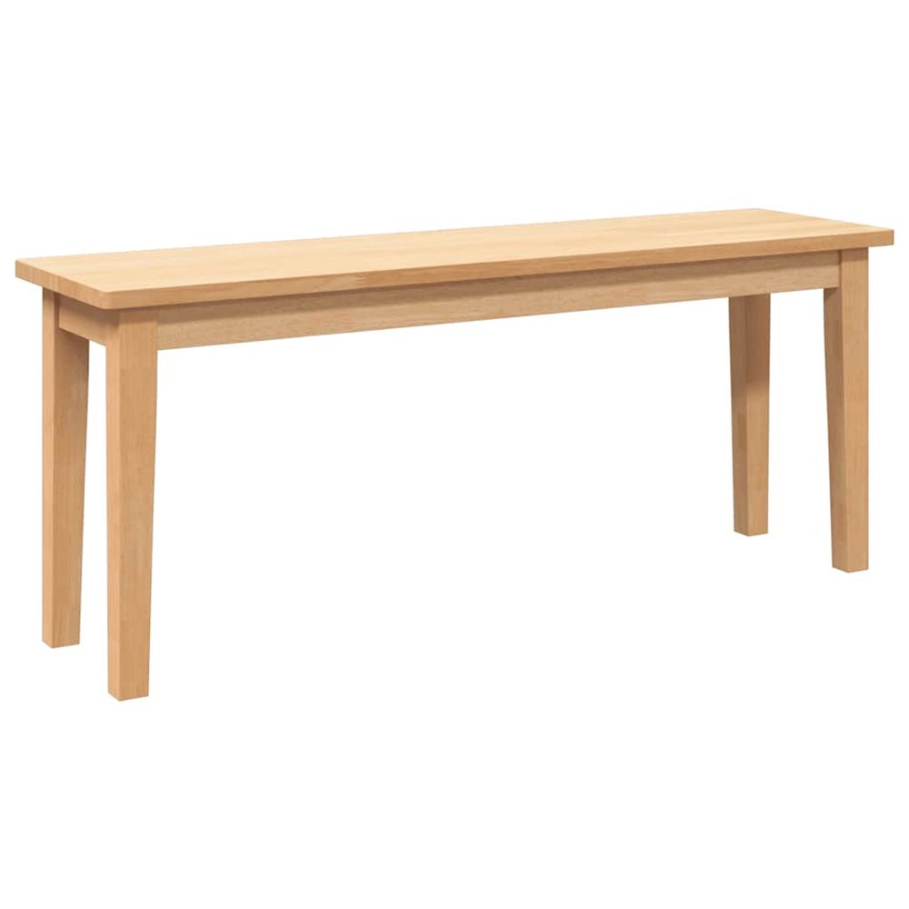 Banc 110 cm bois massif caoutchouc