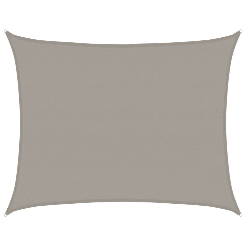 Voile d'ombrage 160 g/m² rectangulaire gris clair 6x8 m pehd