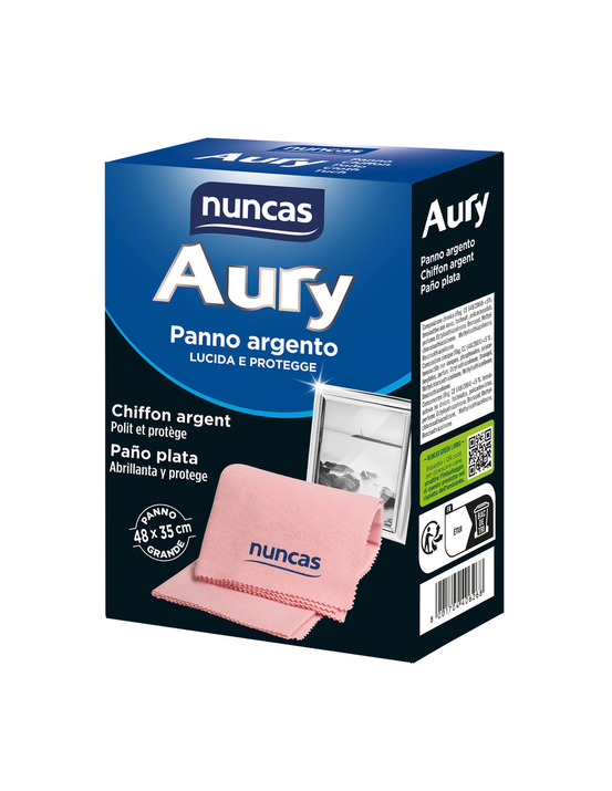 Aury chiffon argent 48x35cm - nuncas