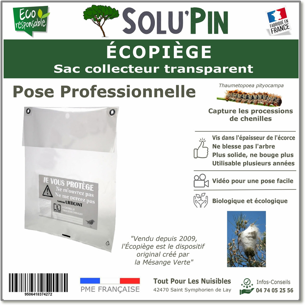 Ecopiège sac collecteur seul