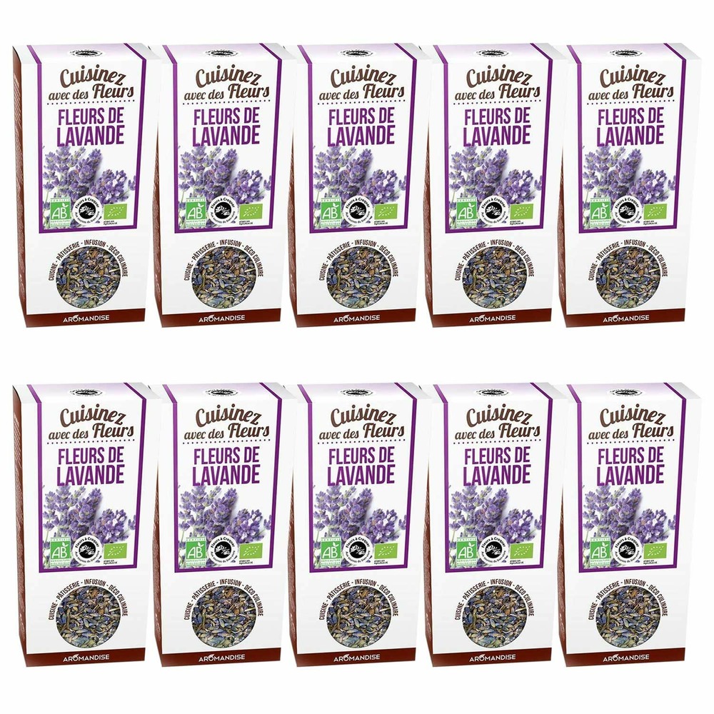 Fleurs comestibles bio - fleurs de lavande 400 g