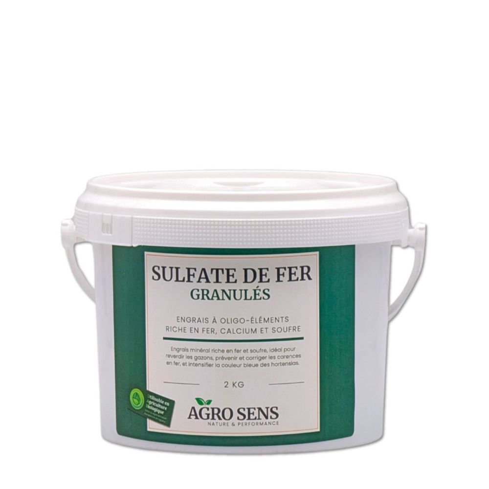 Sulfate de fer granulés - agro sens - seau 2 kg
