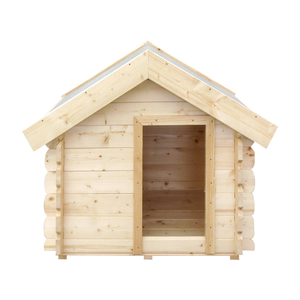 Niche pour chien bois exterieur – 76 x 99 x h80 cm - taille s - pour les chiens de petite race - m401-1