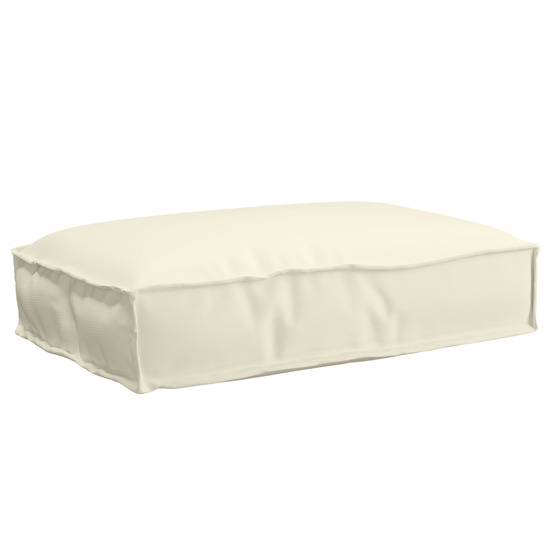 Coussin de palette pour siège crème 60x40x8 cm tissu oxford