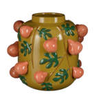 Mica decorations - vase en céramique ocre h33,5