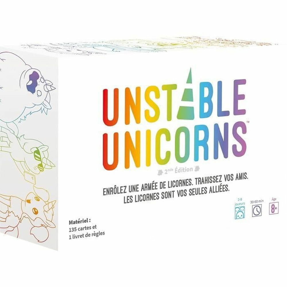 Jeu de société teeturtle unstable unicorns