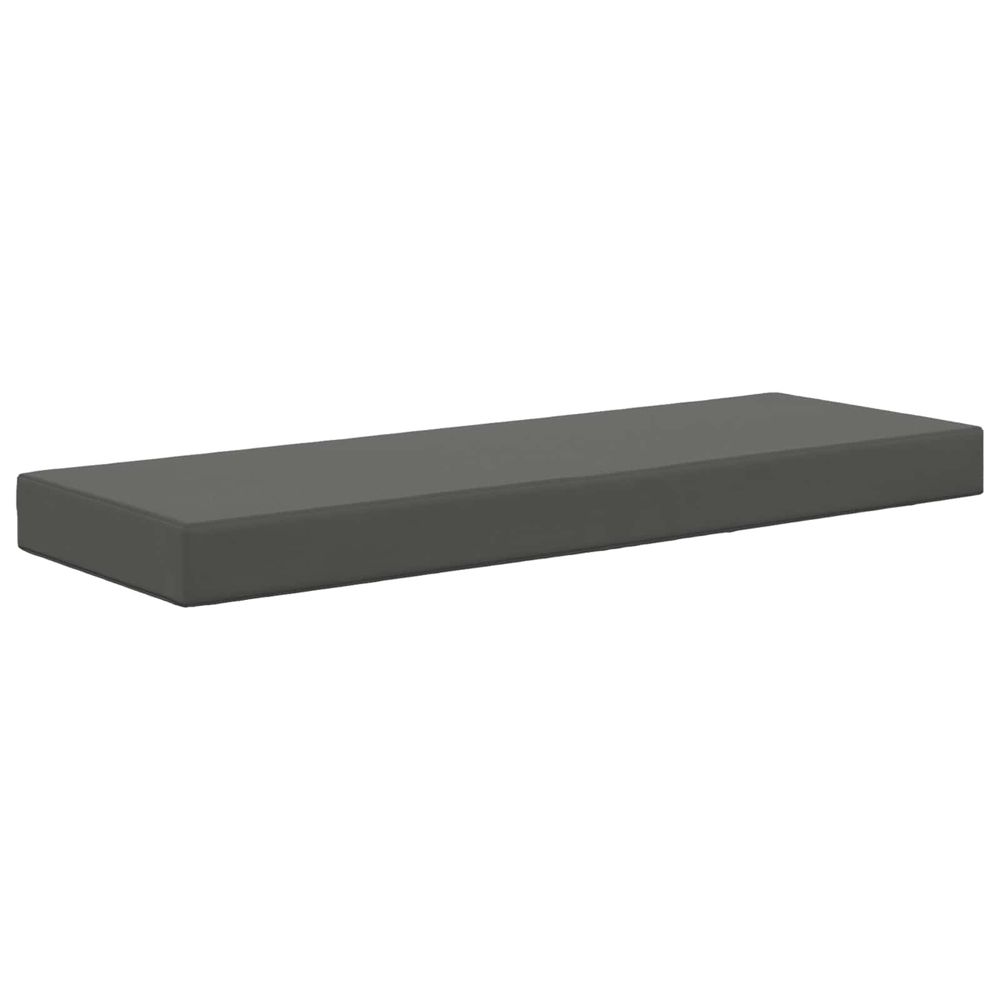 Coussin de siège d'extérieur 100 % polyester anthracite