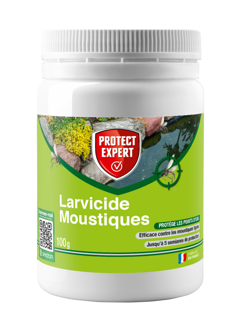 Anti larves & moustiques- protège les points d'eau - anti moustique & moustique tigre - 100g - lvgra100n