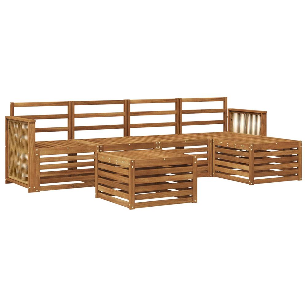 Ensemble de canapés d'extérieur 6 pc naturel