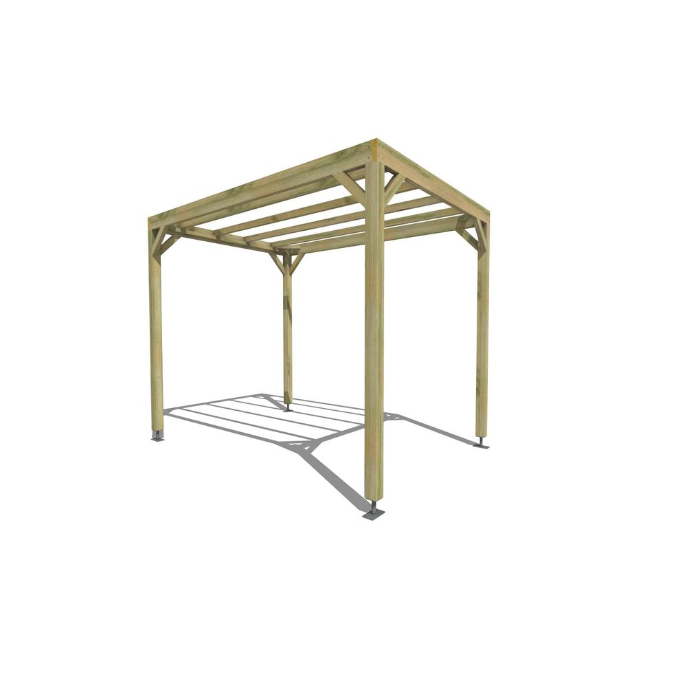 Pergola bois • 2m x 3m • indépendante • sens profondeur • livraison comprise
