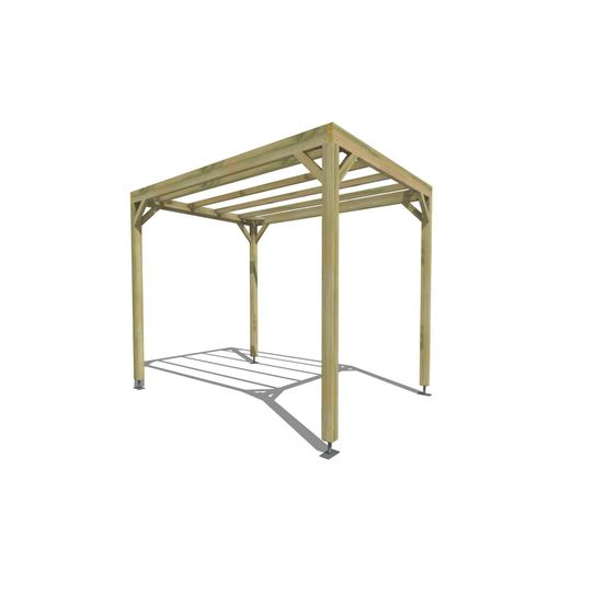 Pergola bois • 2m x 3m • indépendante • sens profondeur • livraison comprise