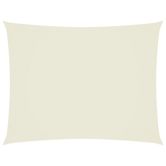 Voile de parasol tissu oxford rectangulaire 3,5x5 m crème