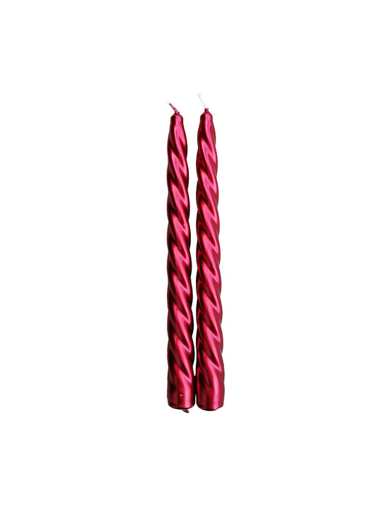 Bougies rouges décoratives ambiance scintillante - magic lights