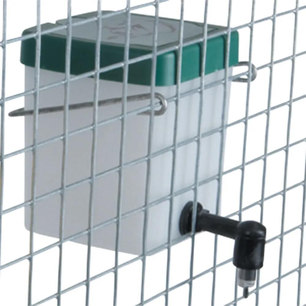 Abreuvoir lapins pipette pvc 0,5 l fixation cage