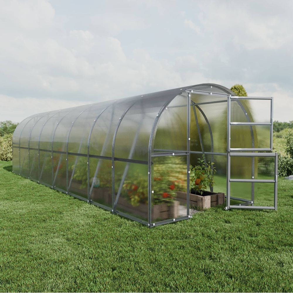 Serre en polycarbonate baltic lt 24m² (3x8m), 6mm
