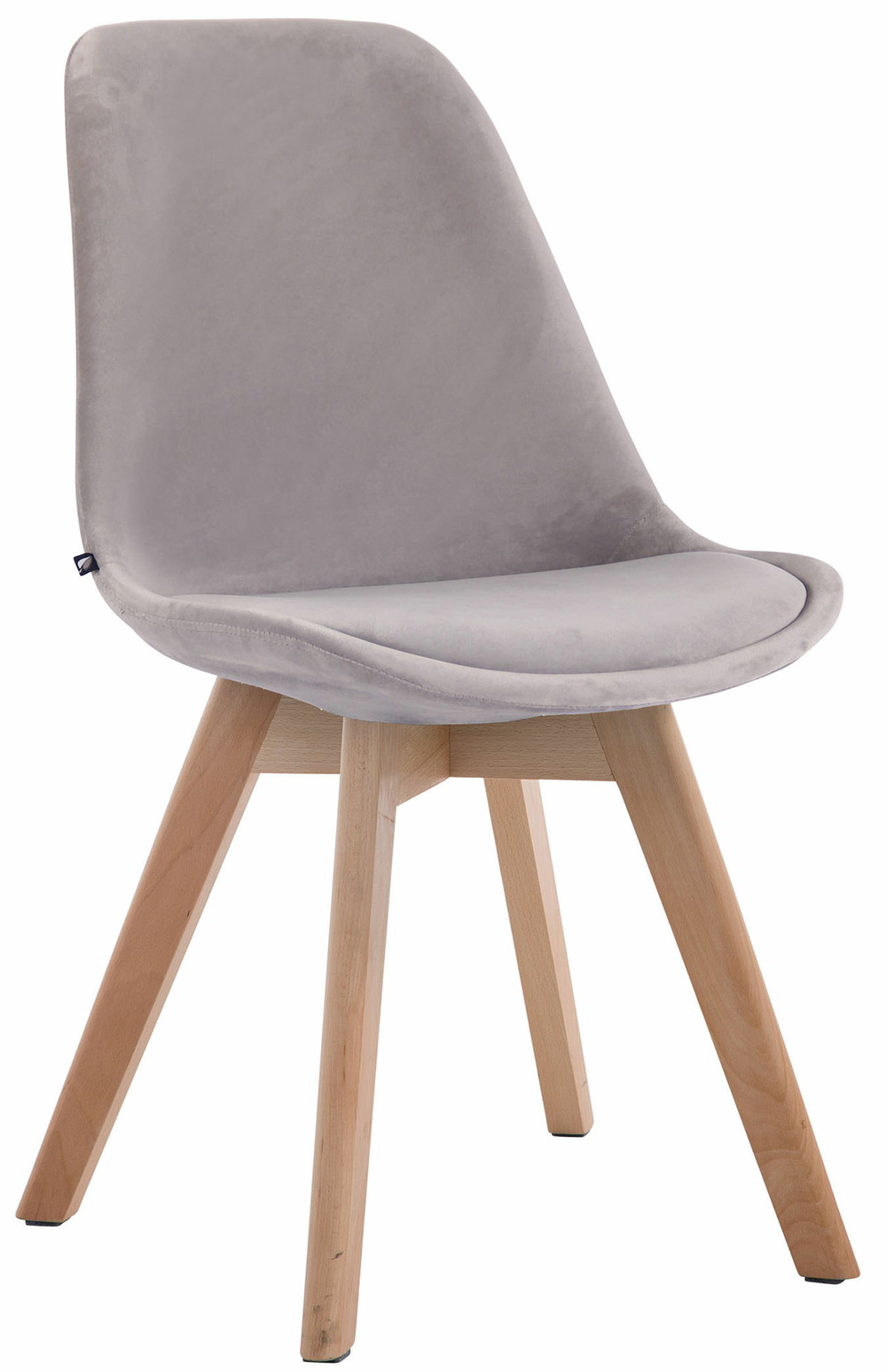 Chaise visiteur borneo v2 velours naturel