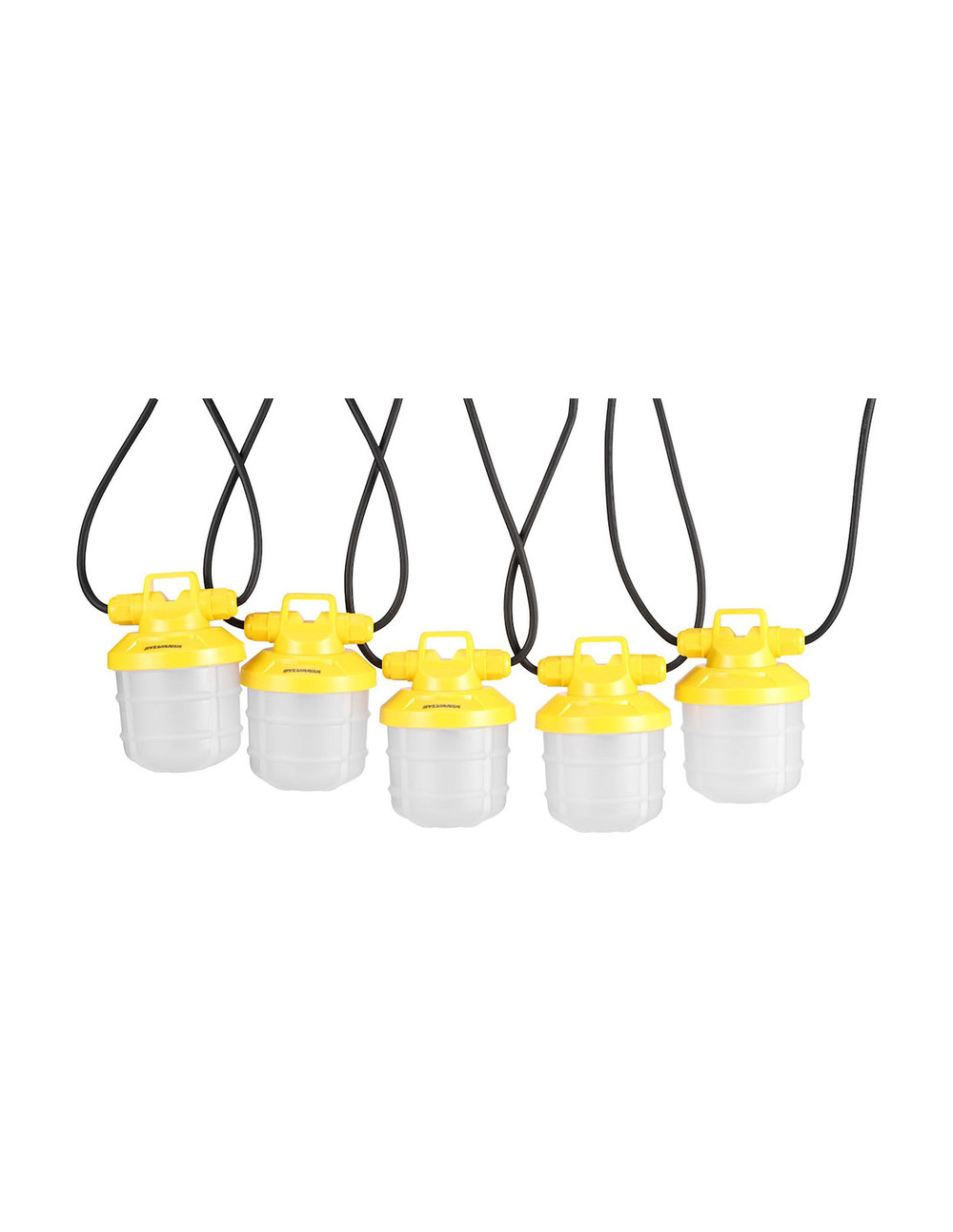 Guirlande de chantier 5 lampes led 5000lm blanc froid 15 m - sylvania