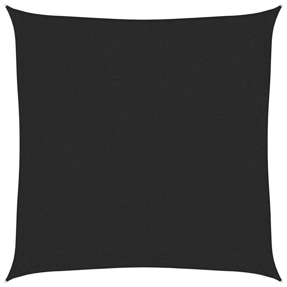 Voile d'ombrage 160 g/m² noir 3x3 m pehd