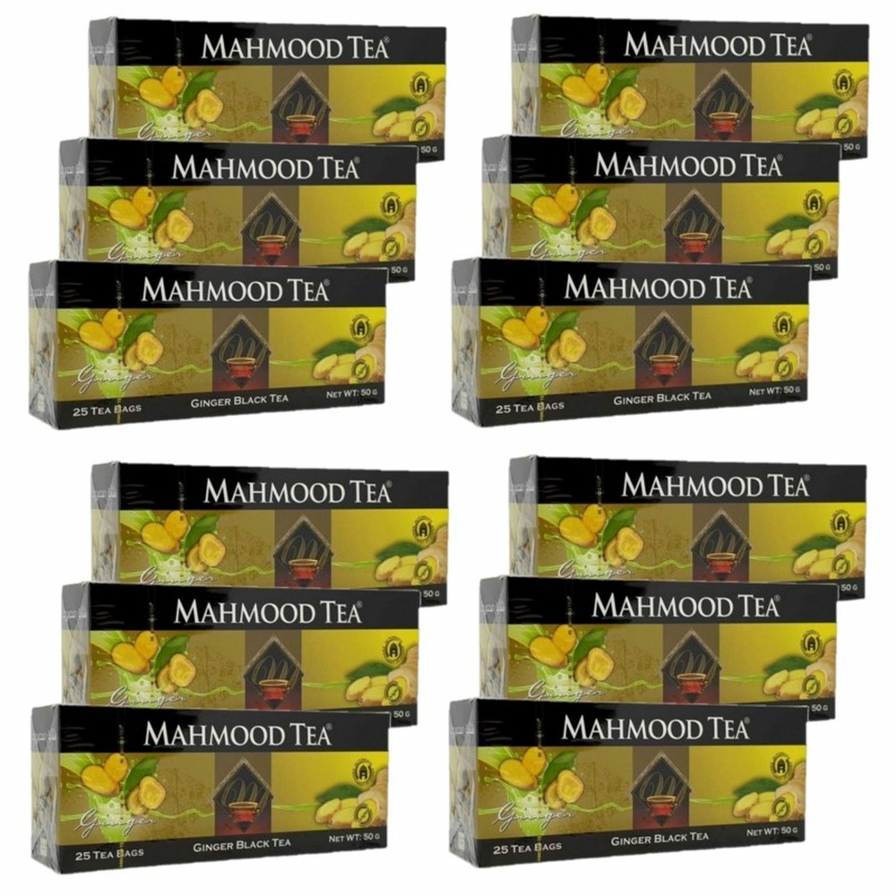 Thé noir ceylan au gingembre - 25 sachets - boîte 50g