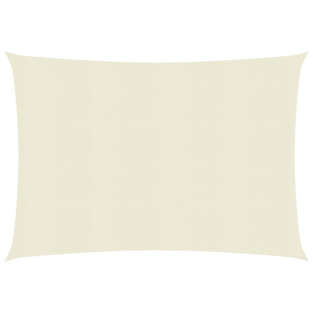 Voile toile d'ombrage parasol 160 g/m² 3 x 4 m pehd crème