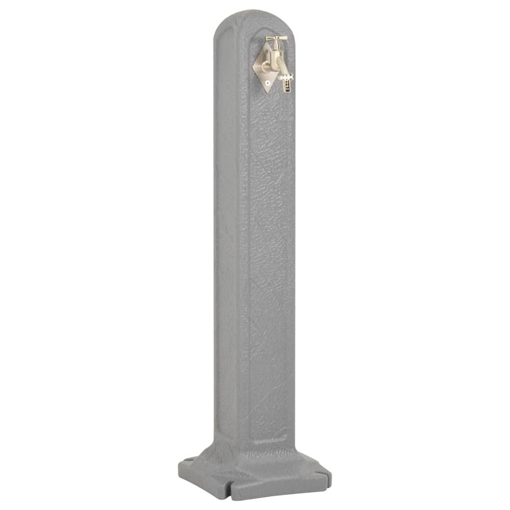 Réservoir de jardin avec robinet gris clair aspect de pierre