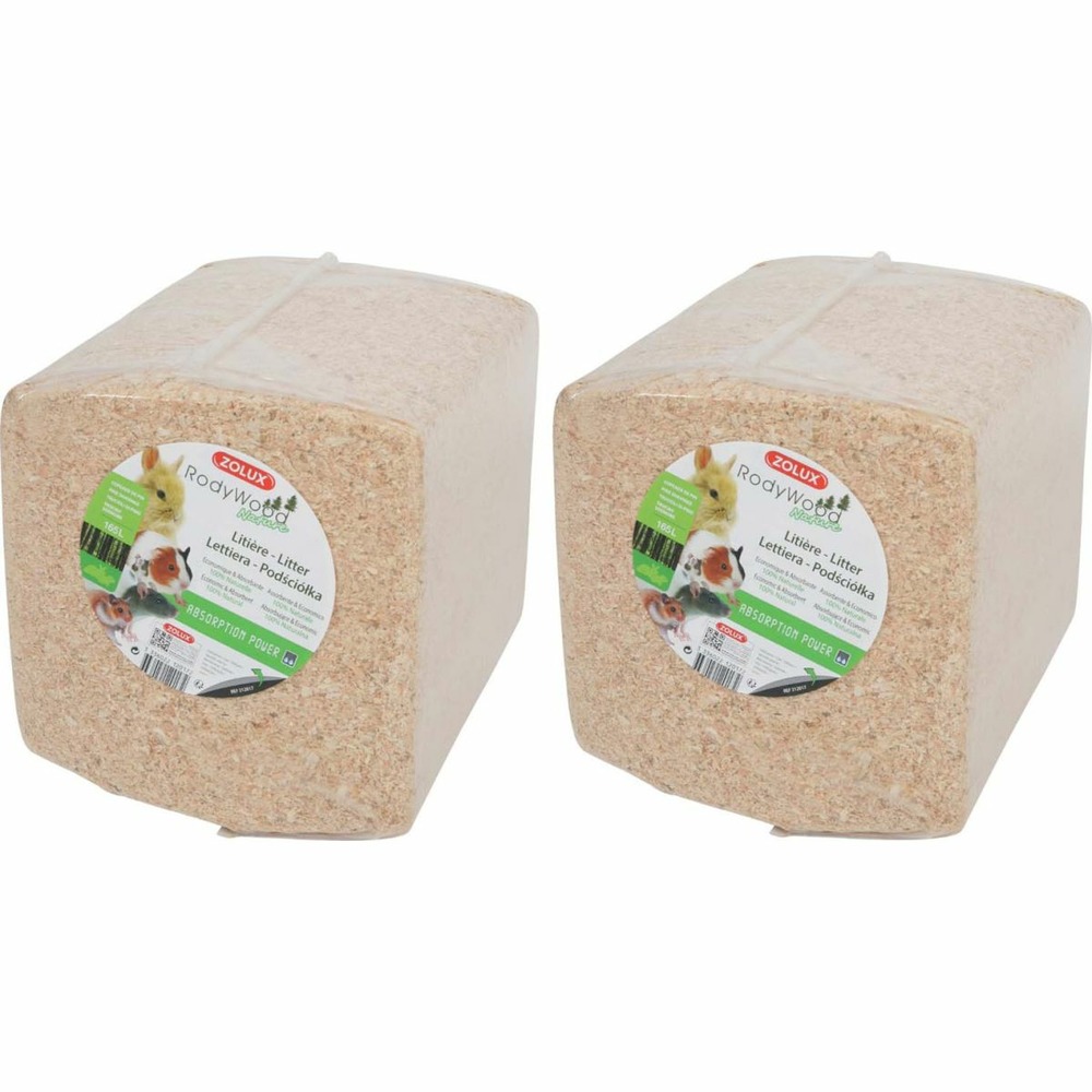Litière naturelle rodywood lot de 2