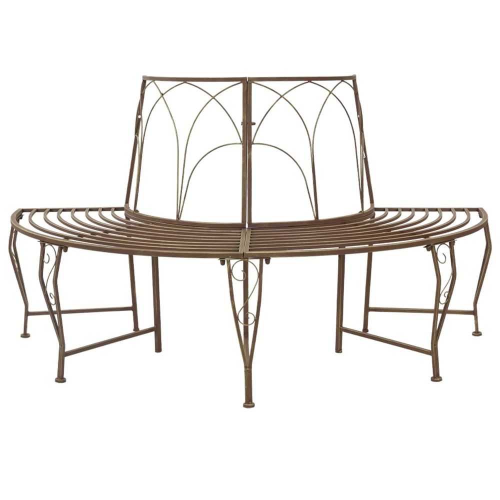 Banc d'arbre 4-nombre de places 160 x 80 x 89 cm acier
