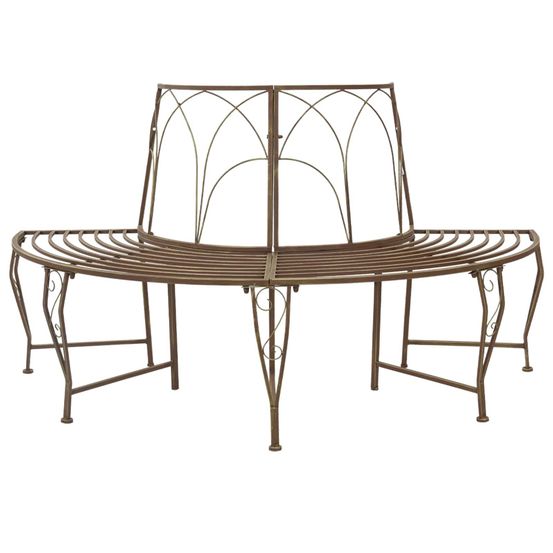 Banc d'arbre 4-nombre de places 160 x 80 x 89 cm acier