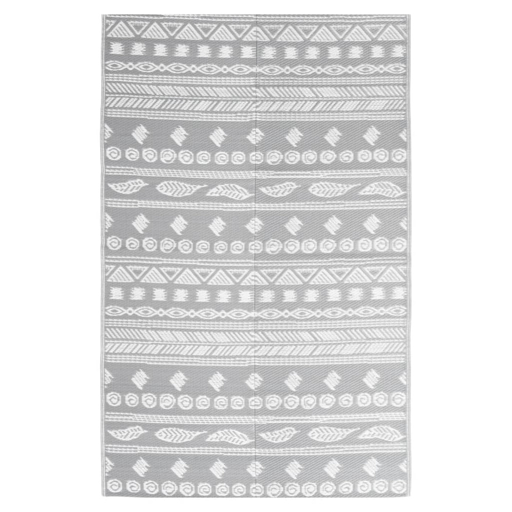 Tapis d'extérieur arakil gris 190x290 cm pp