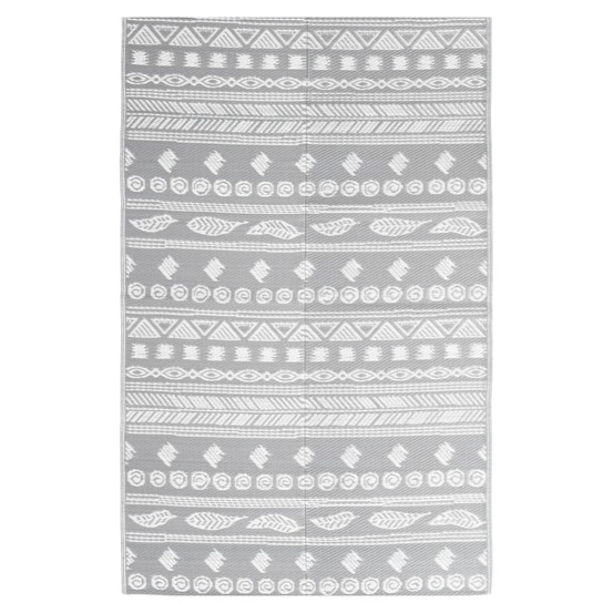 Tapis d'extérieur arakil gris 190x290 cm pp