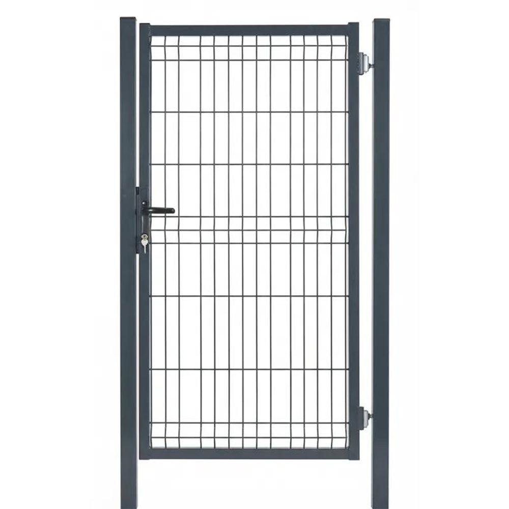 Portillon grillagé occultable - hauteur : 123 cm cm - vert ral 6005