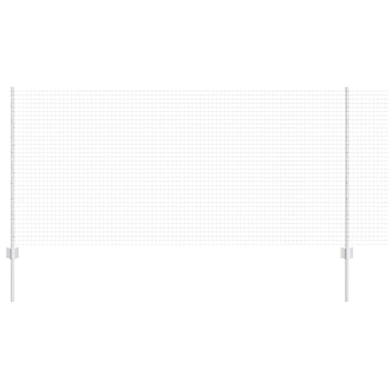 Clôture et poteau argent 1 x 25 m acier