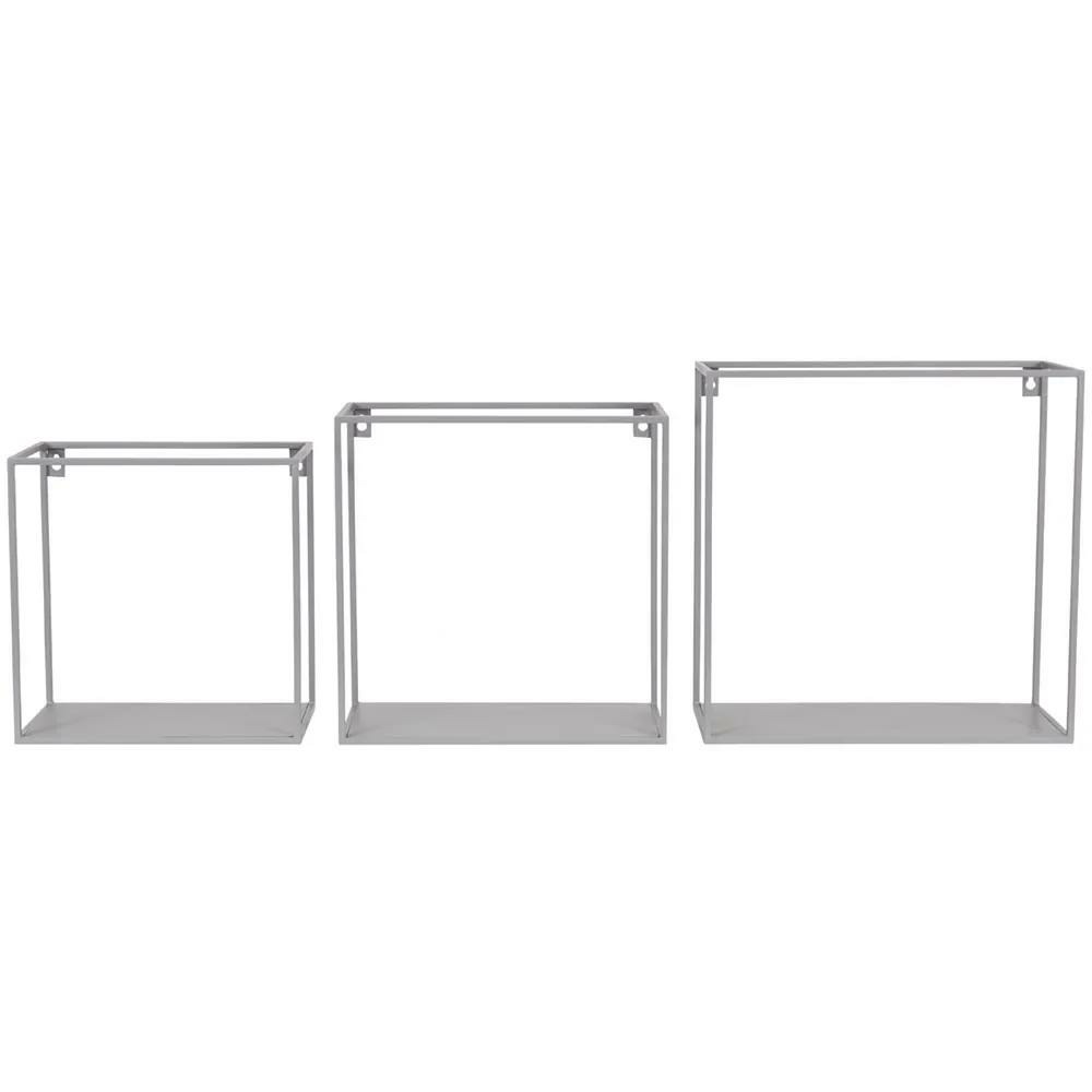 Kidsdepot étagère murale métal gris