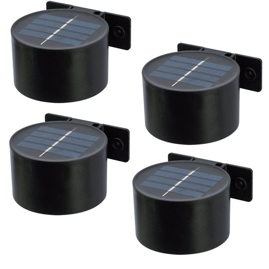 4 appliques solaires rondes spotik h5cm