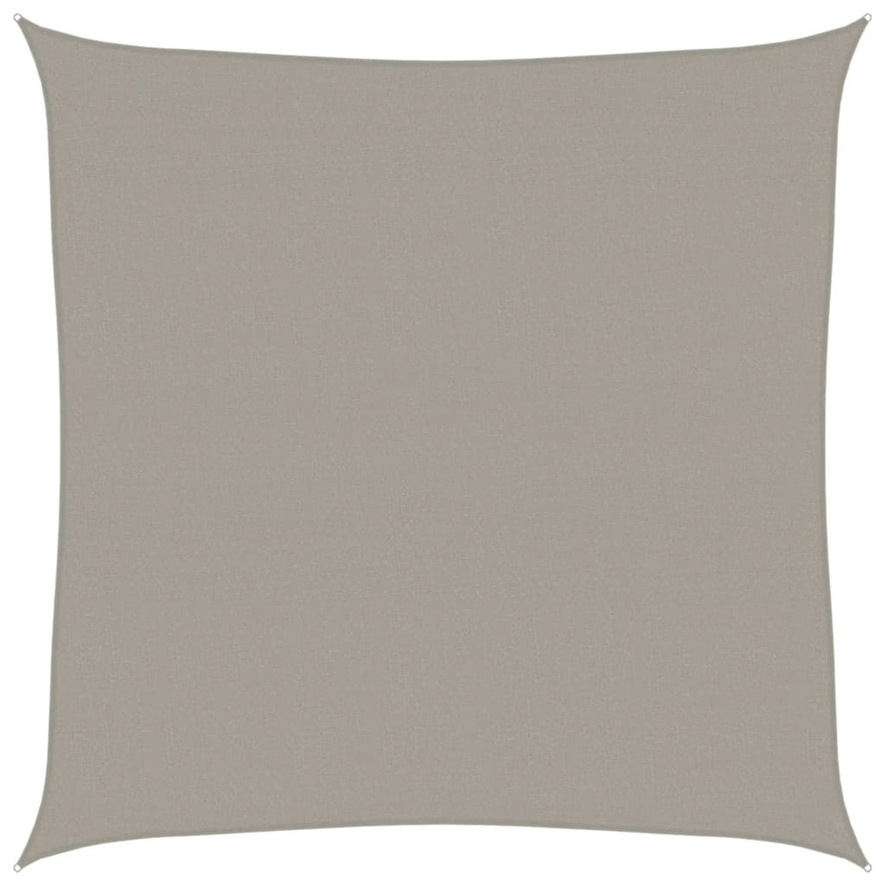 Voile d'ombrage 160 g/m² carré gris clair 4x4 m pehd