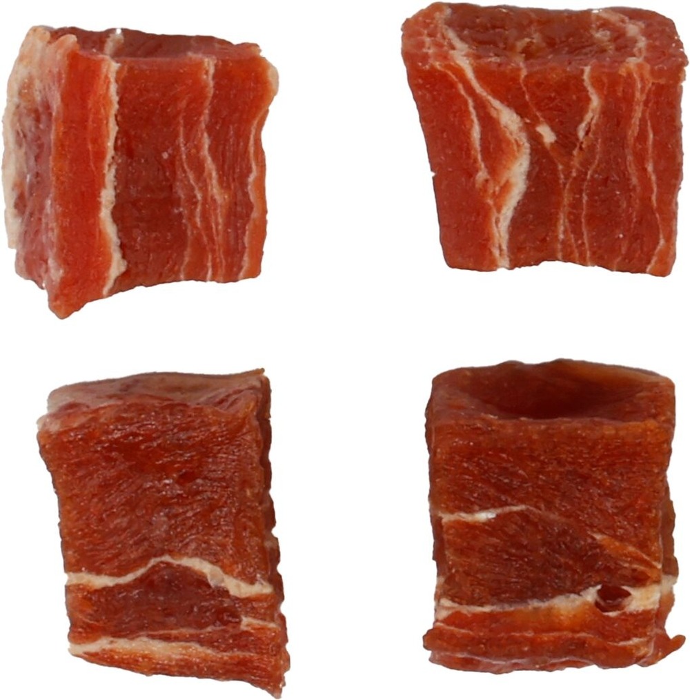 Friandise petits blocs avec poulet et cabillaud