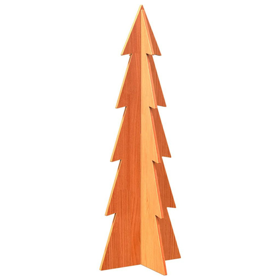 Arbre de noël en bois pour décoration 112 cm bois de pin massif