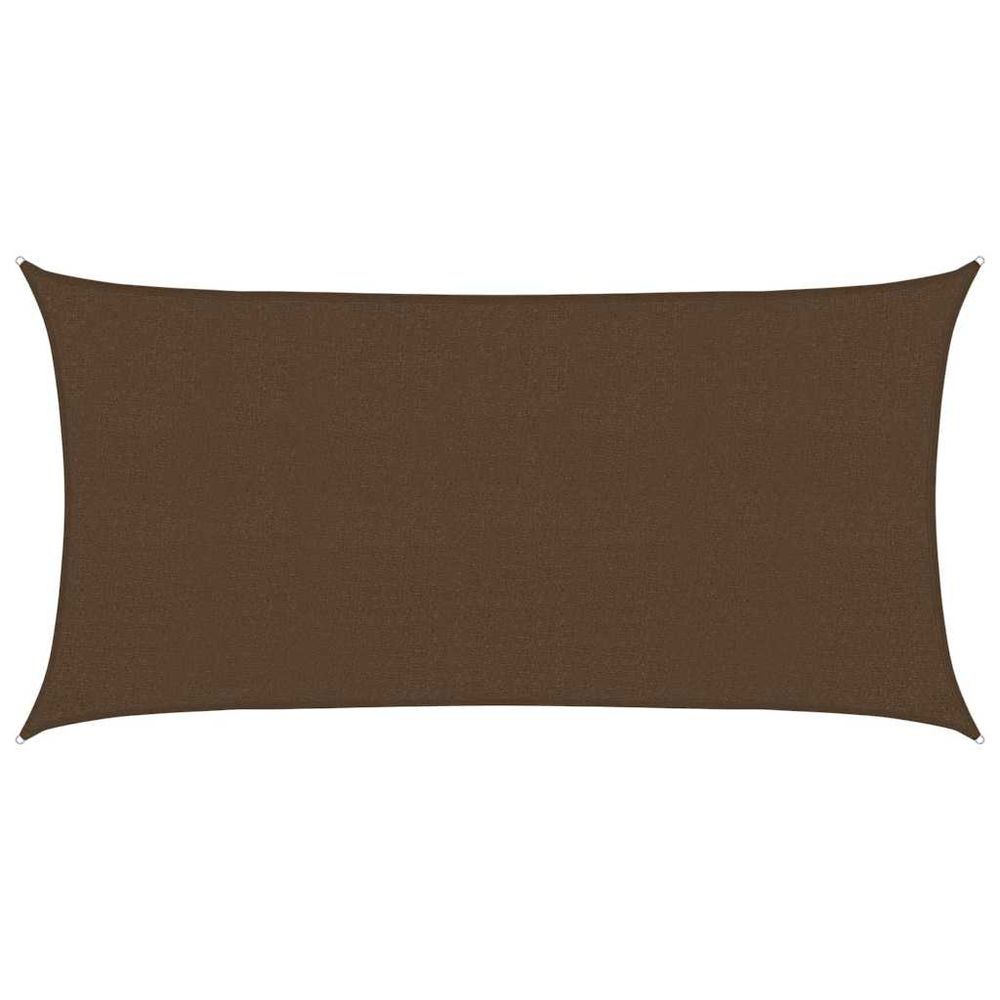 Voile d'ombrage 160 g/m² marron 2x4 m pehd