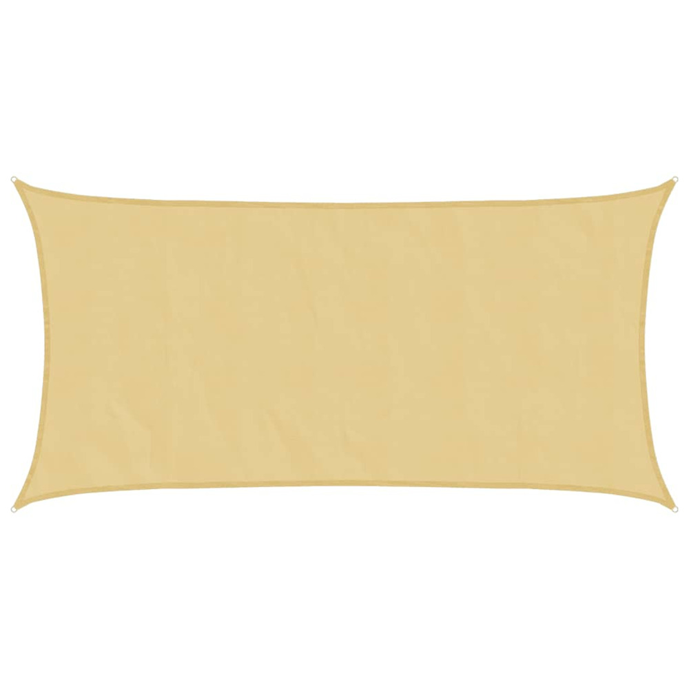 Voile d'ombrage sable 4,5x2,5 m 100 % polyester oxford