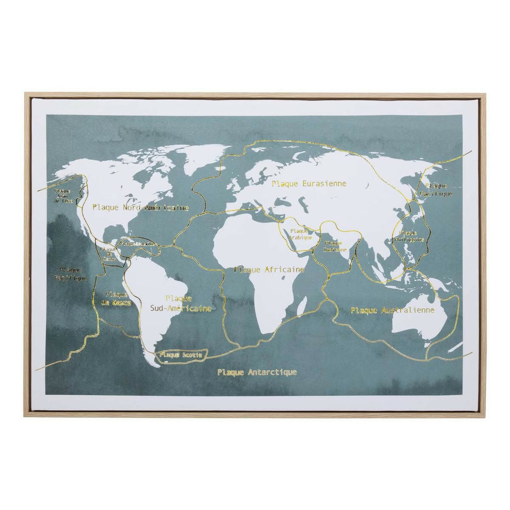 Toile mappemonde 