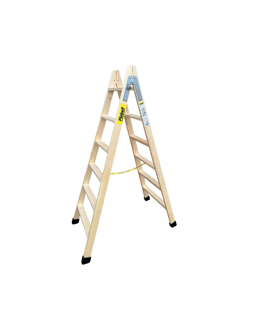 Escalier en bois marches larges 164cm de haut bld-6 plabell.