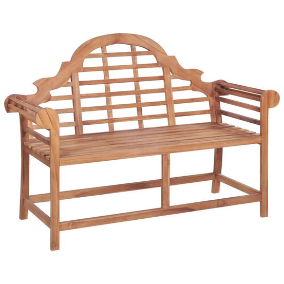 Banc de jardin 127x58,5x92,5 cm bois massif de teck