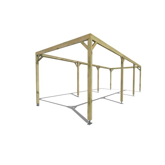 Pergola bois • 9m x 3m • indépendante • cadre simple • livraison comprise