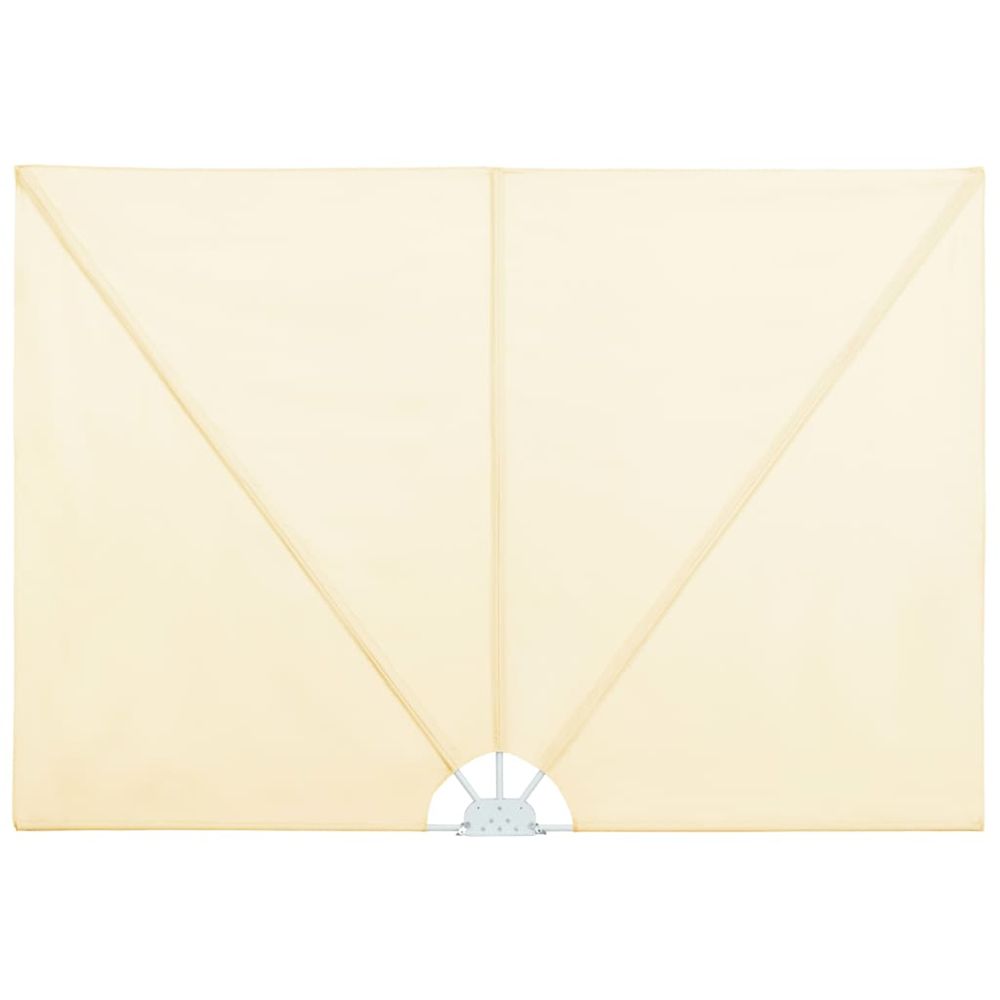Auvent latéral pliable de terrasse crème 240 x 160 cm