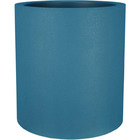 Pot en plastique rond aspect granit 30 cm bleu