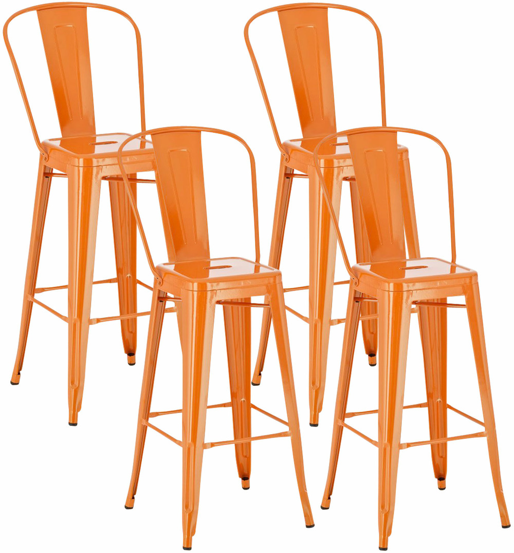 Lot de 4 tabourets de bar aiden